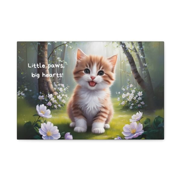 Canvas Print - Little Paws, Big Hearts Baby Cat in Forest - Image 17