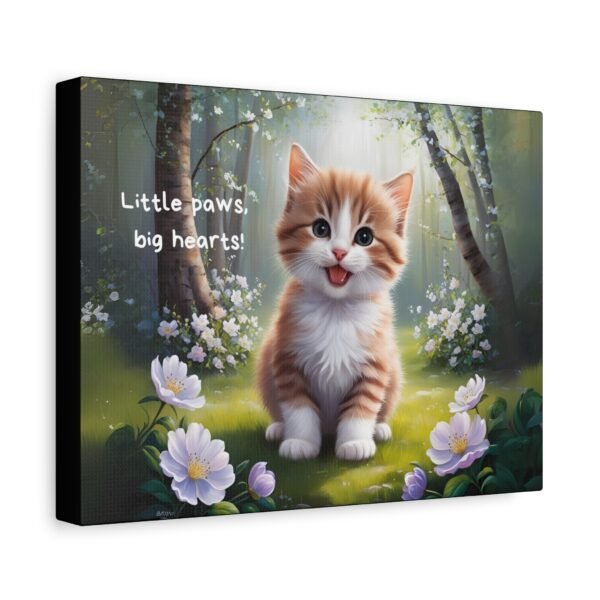 Canvas Print - Little Paws, Big Hearts Baby Cat in Forest - Image 6
