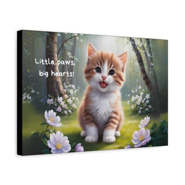 Canvas Print - Little Paws, Big Hearts Baby Cat in Forest - Image 18