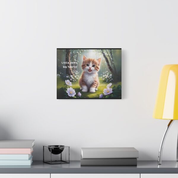 Canvas Print - Little Paws, Big Hearts Baby Cat in Forest - Image 11
