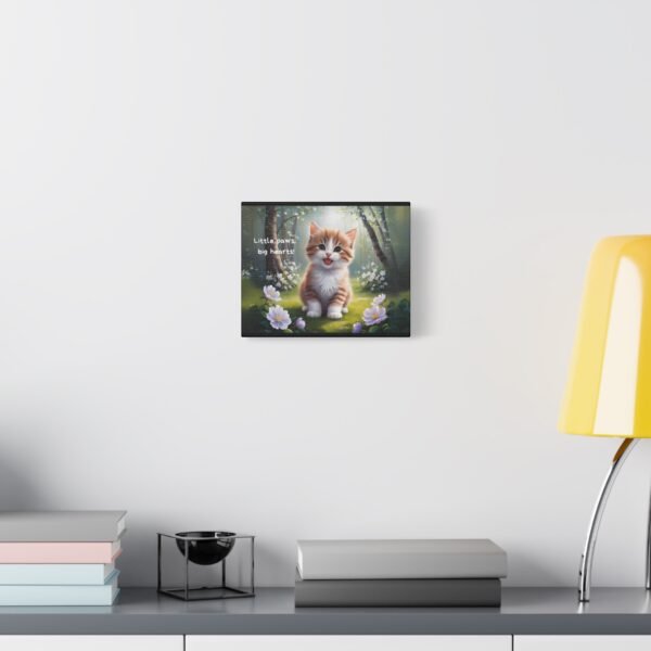 Canvas Print - Little Paws, Big Hearts Baby Cat in Forest - Image 3