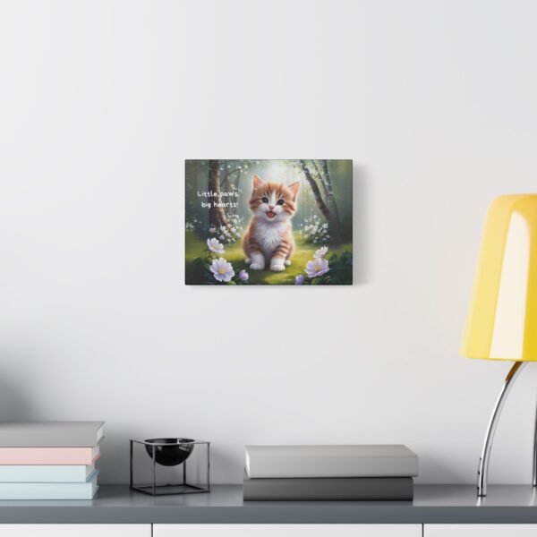 Canvas Print - Little Paws, Big Hearts Baby Cat in Forest - Image 7