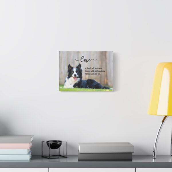 Dog Love Canvas Wall Art - Heartfelt Quote for Pet Lovers - Image 3