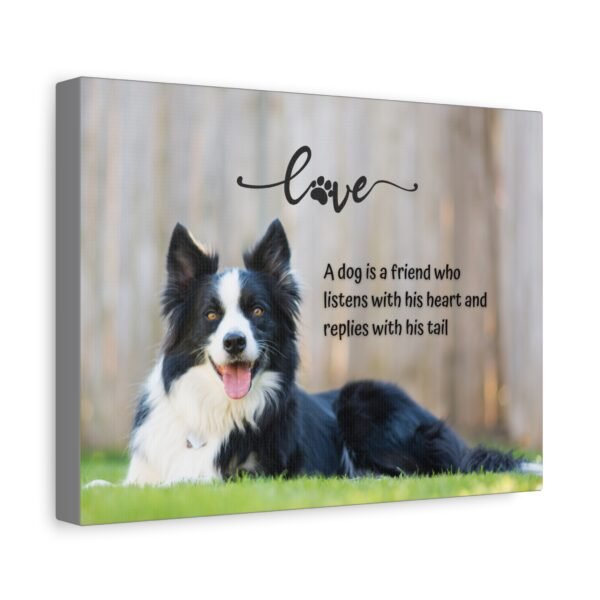 Dog Love Canvas Wall Art - Heartfelt Quote for Pet Lovers - Image 2