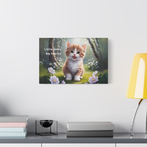 Canvas Print - Little Paws, Big Hearts Baby Cat in Forest - Image 19