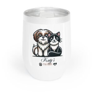 Katy´s Paw Steel Wine Tumbler – Keeps Drinks Hot or Cold
