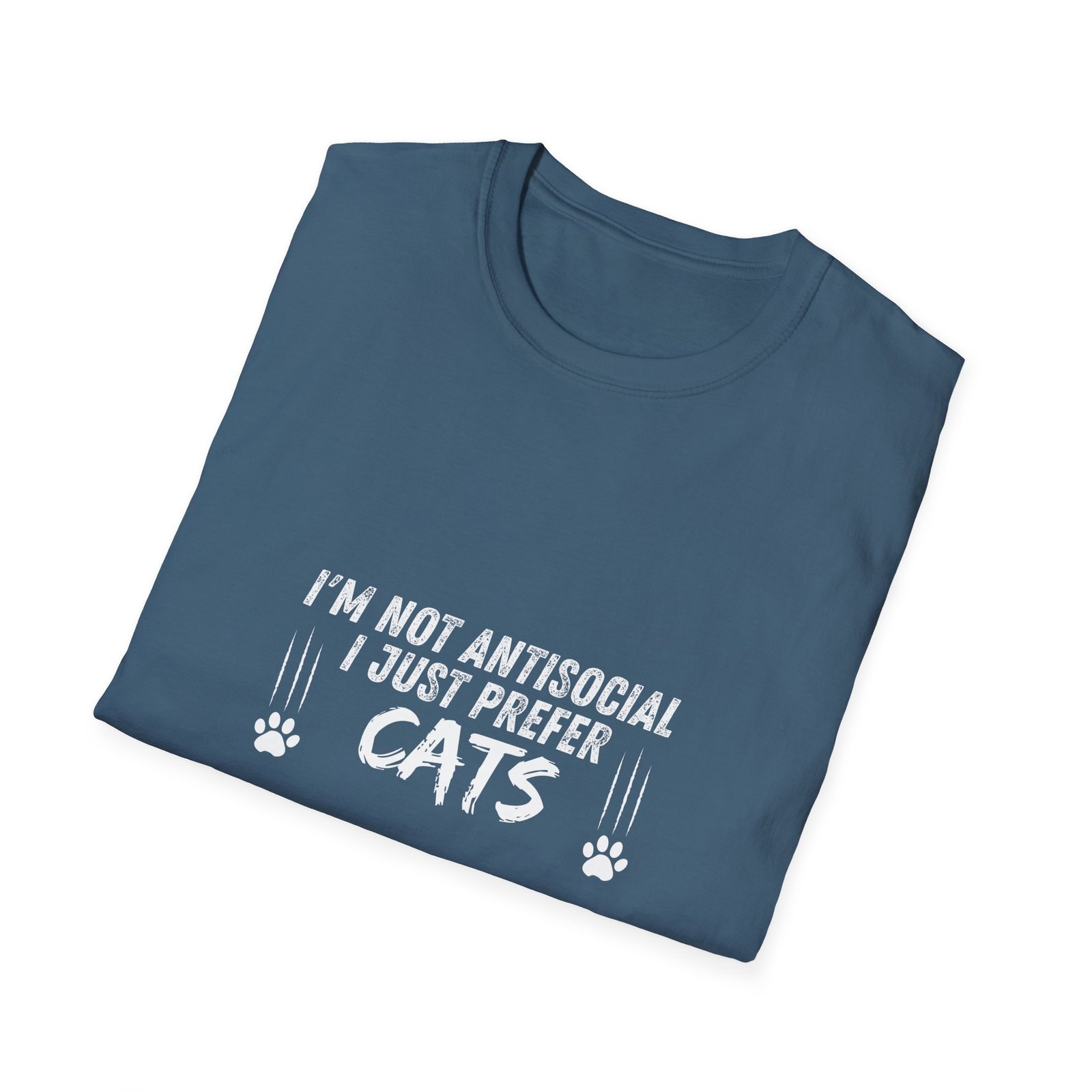 Pawsitively Hilarious Cat Lover Tee – Unisex Softstyle Comfort - Image 12