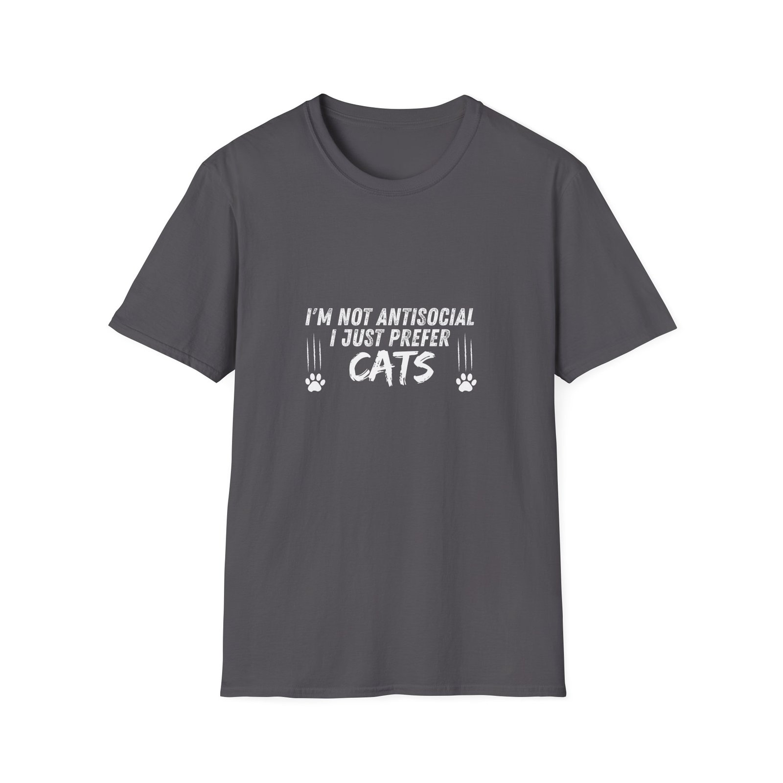 Pawsitively Hilarious Cat Lover Tee – Unisex Softstyle Comfort - Image 17