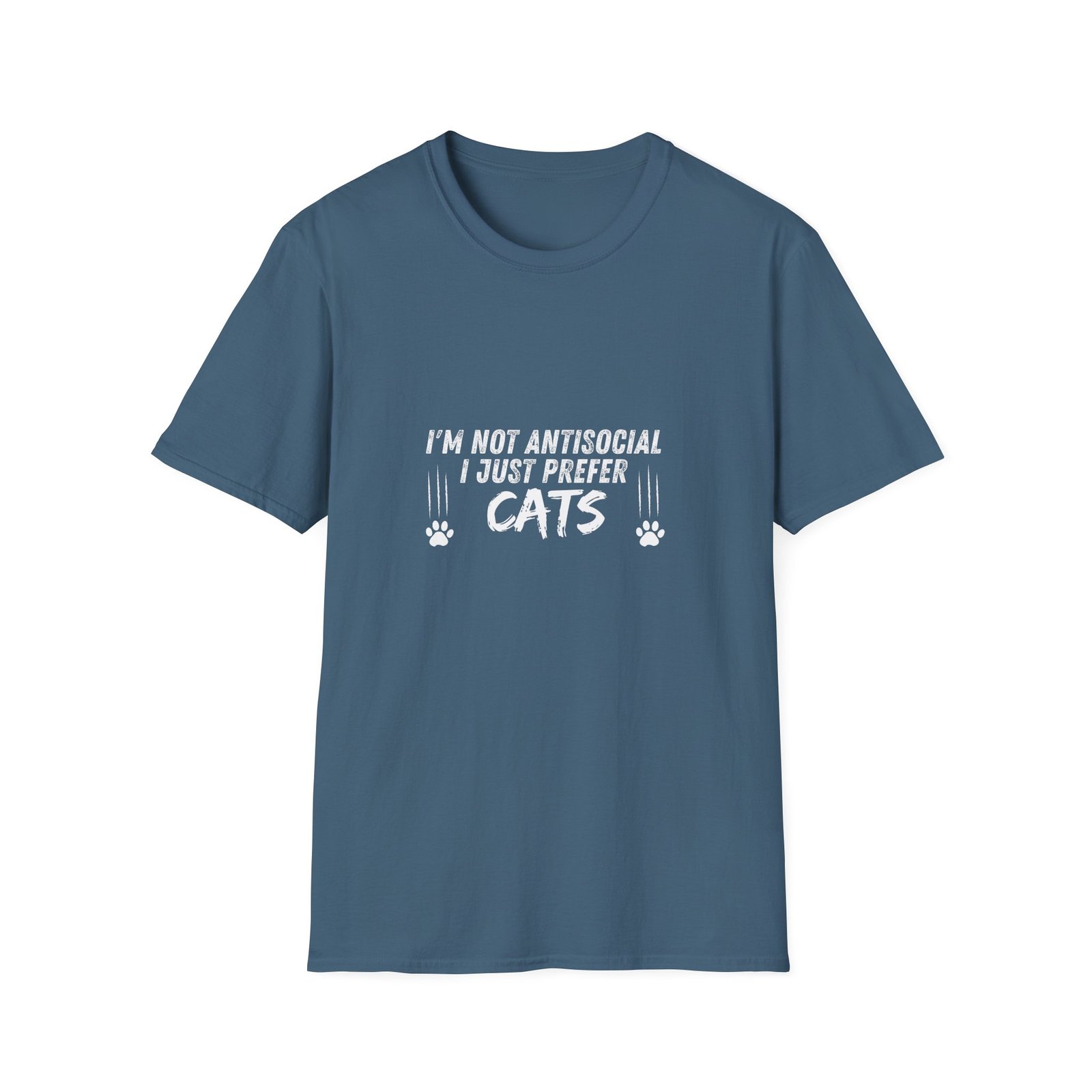 Pawsitively Hilarious Cat Lover Tee – Unisex Softstyle Comfort - Image 9