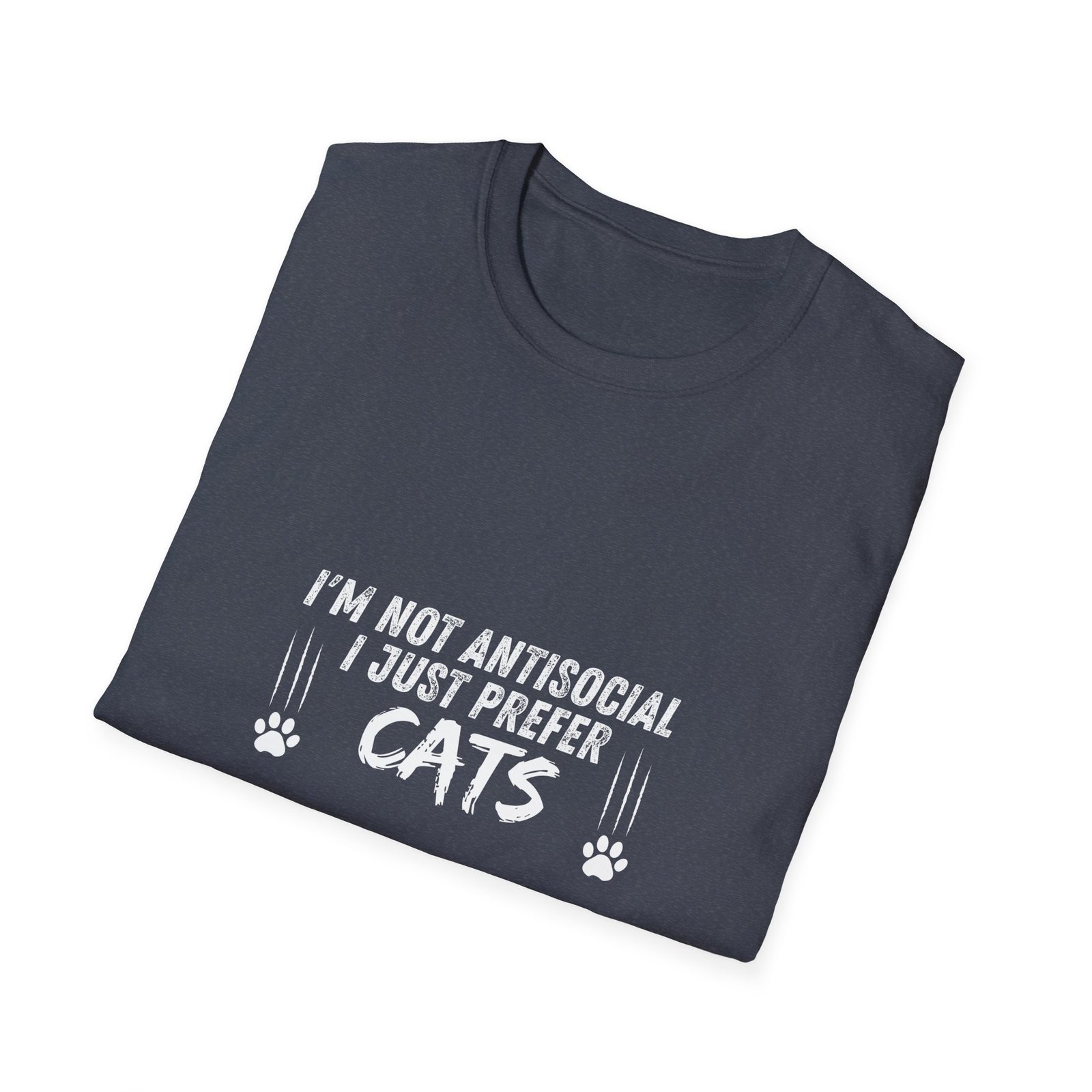 Pawsitively Hilarious Cat Lover Tee – Unisex Softstyle Comfort - Image 32
