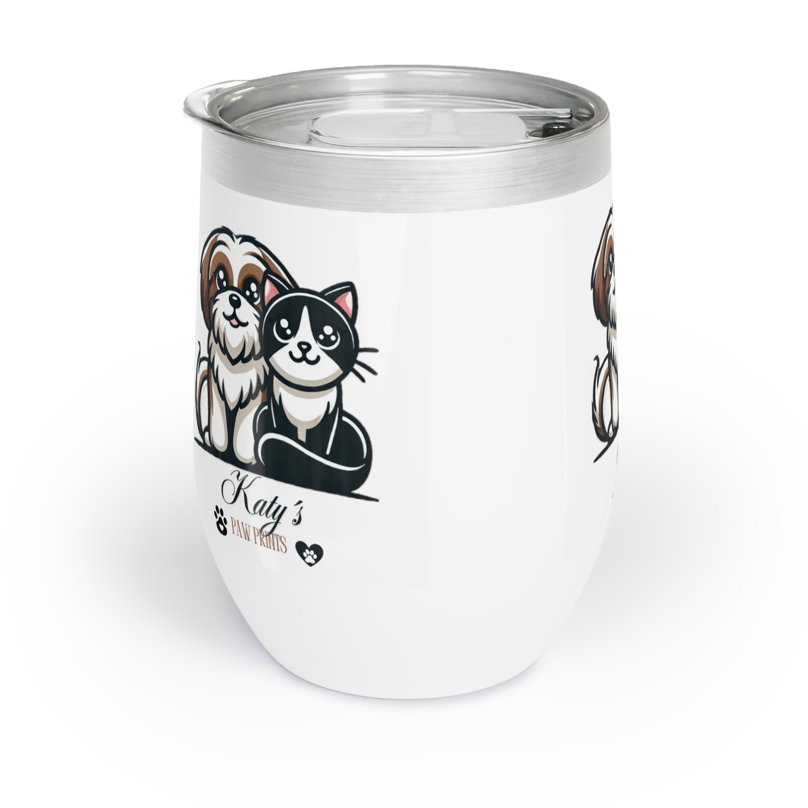 Katy´s Paw Steel Wine Tumbler – Keeps Drinks Hot or Cold - Image 3
