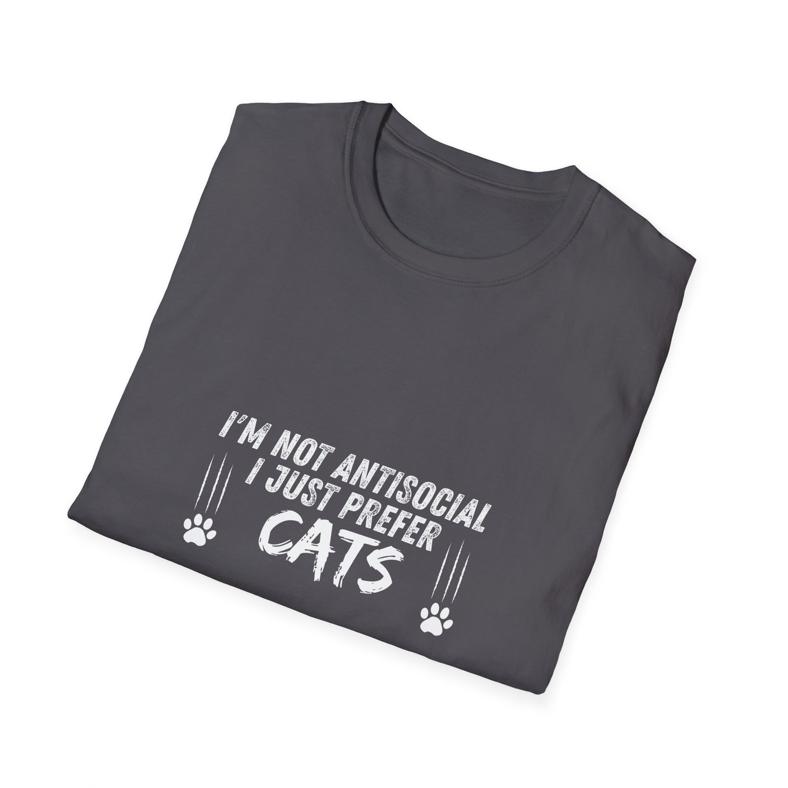 Pawsitively Hilarious Cat Lover Tee – Unisex Softstyle Comfort - Image 20