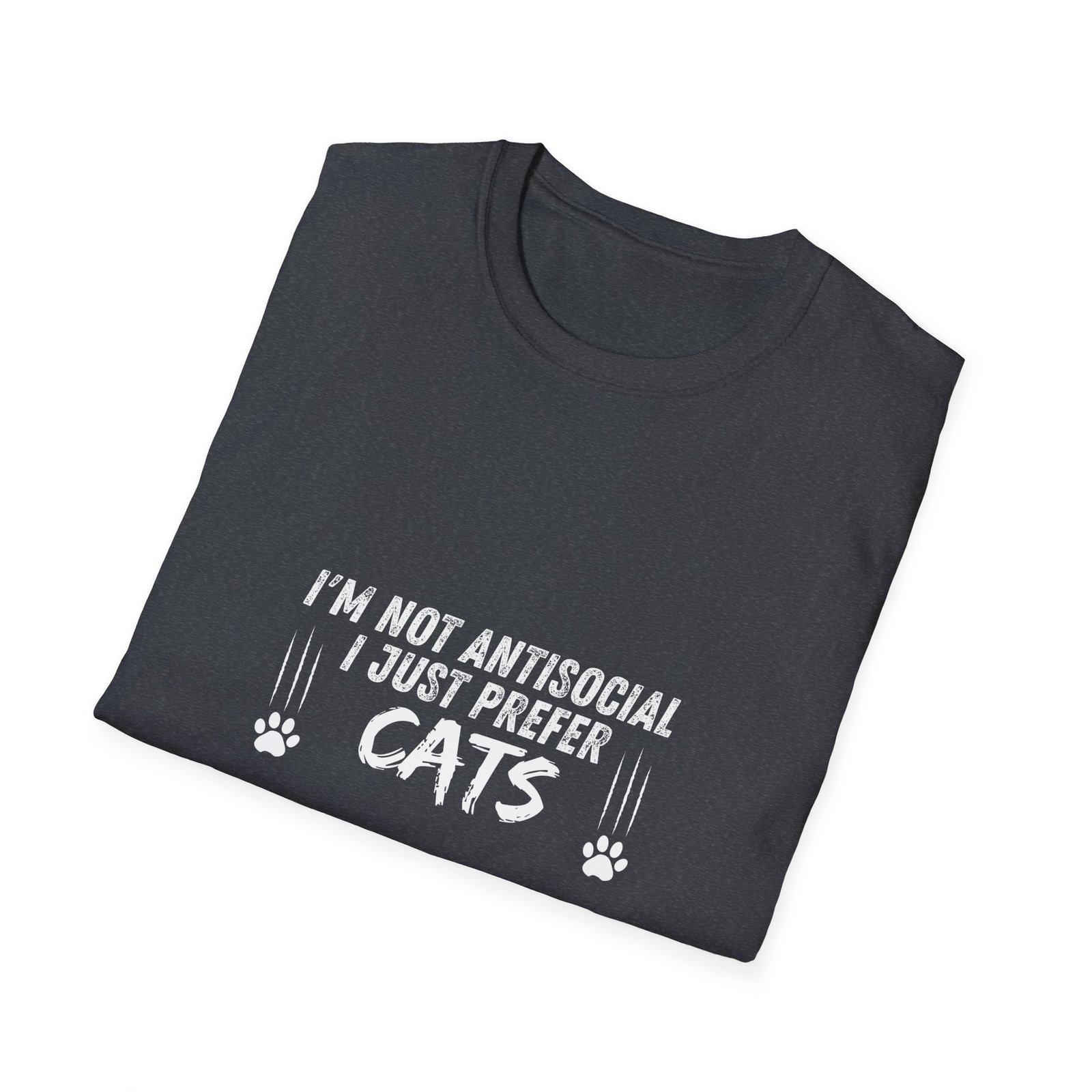 Pawsitively Hilarious Cat Lover Tee – Unisex Softstyle Comfort - Image 24
