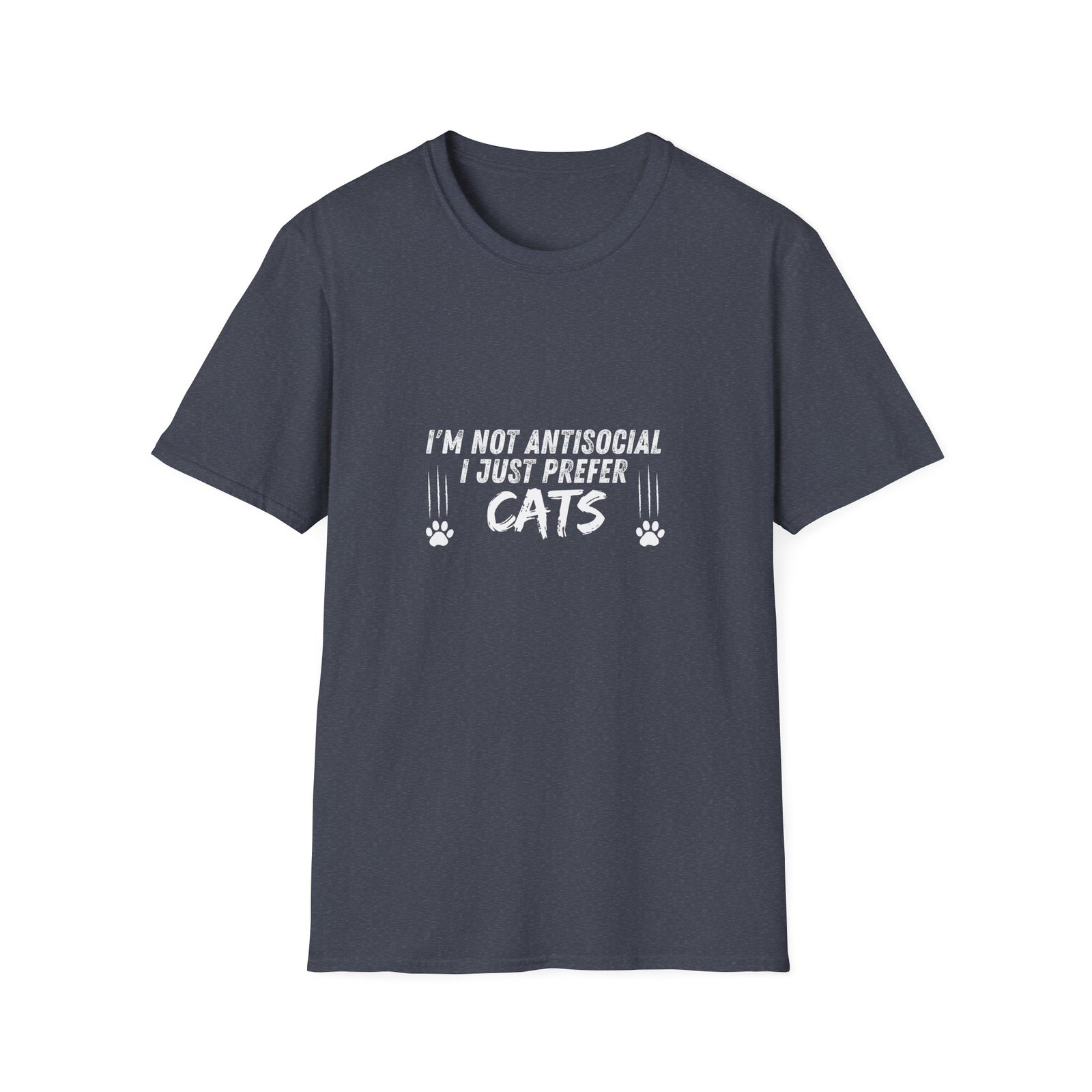 Pawsitively Hilarious Cat Lover Tee – Unisex Softstyle Comfort - Image 29
