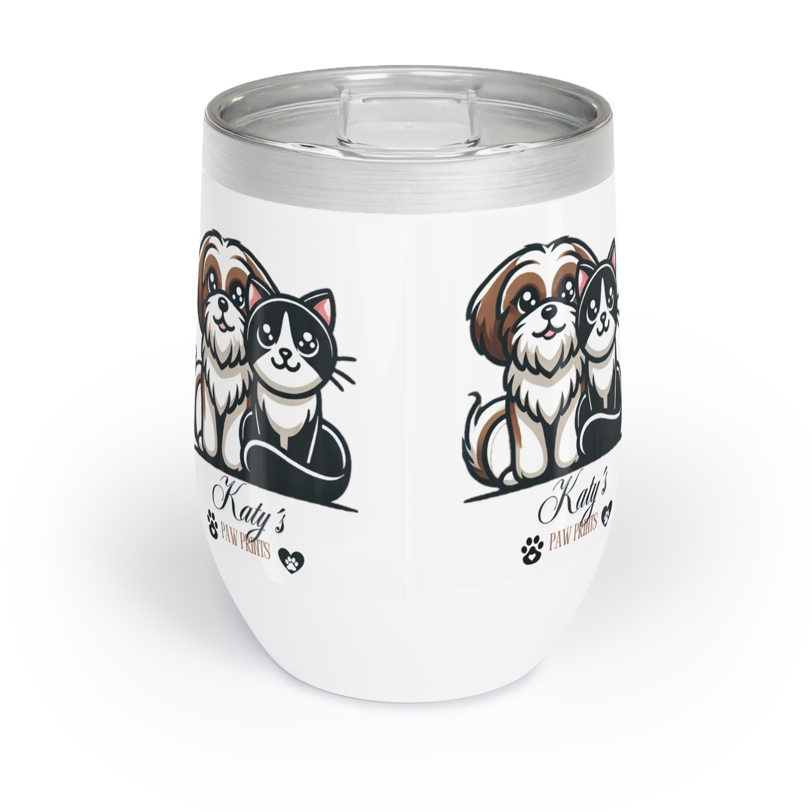 Katy´s Paw Steel Wine Tumbler – Keeps Drinks Hot or Cold - Image 2