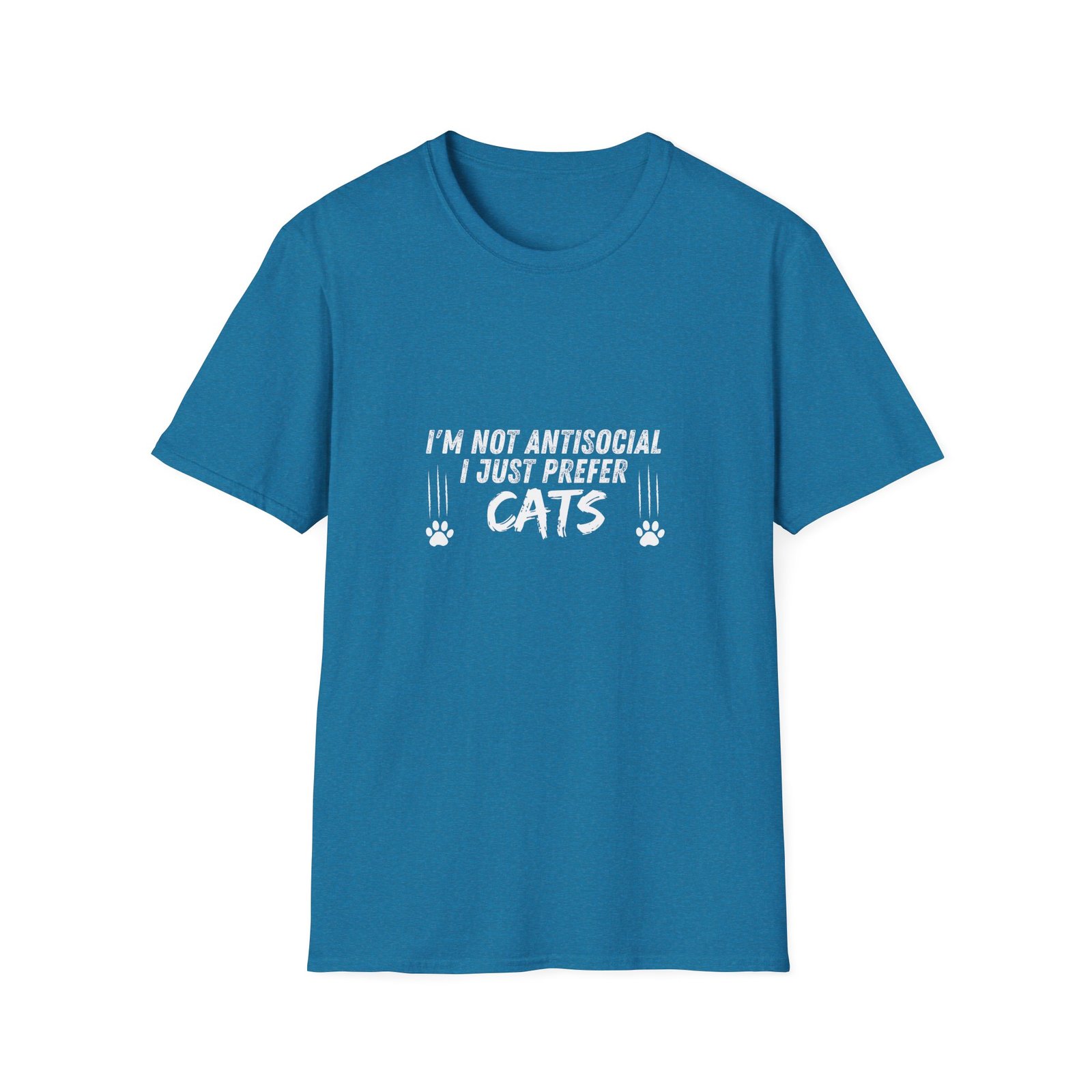 Pawsitively Hilarious Cat Lover Tee – Unisex Softstyle Comfort - Image 13
